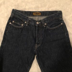 Vintage dark wash straight jeans